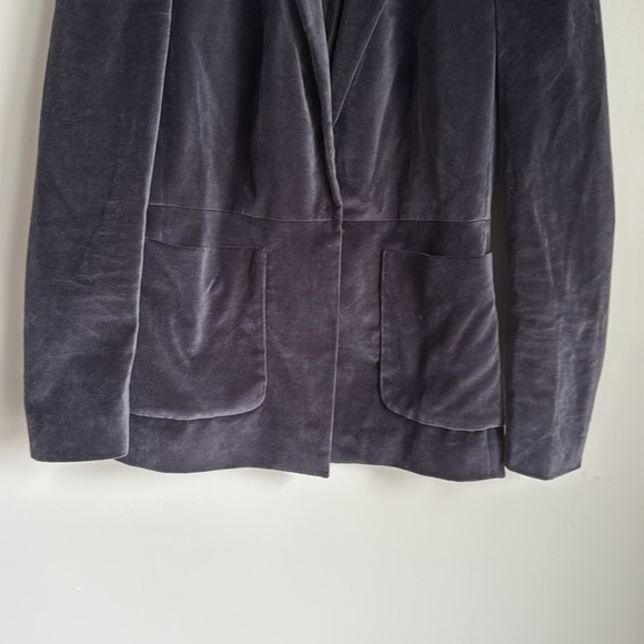 Rebecca Taylor Stretch Velvet Blazer 2 - Picture 7 of 13